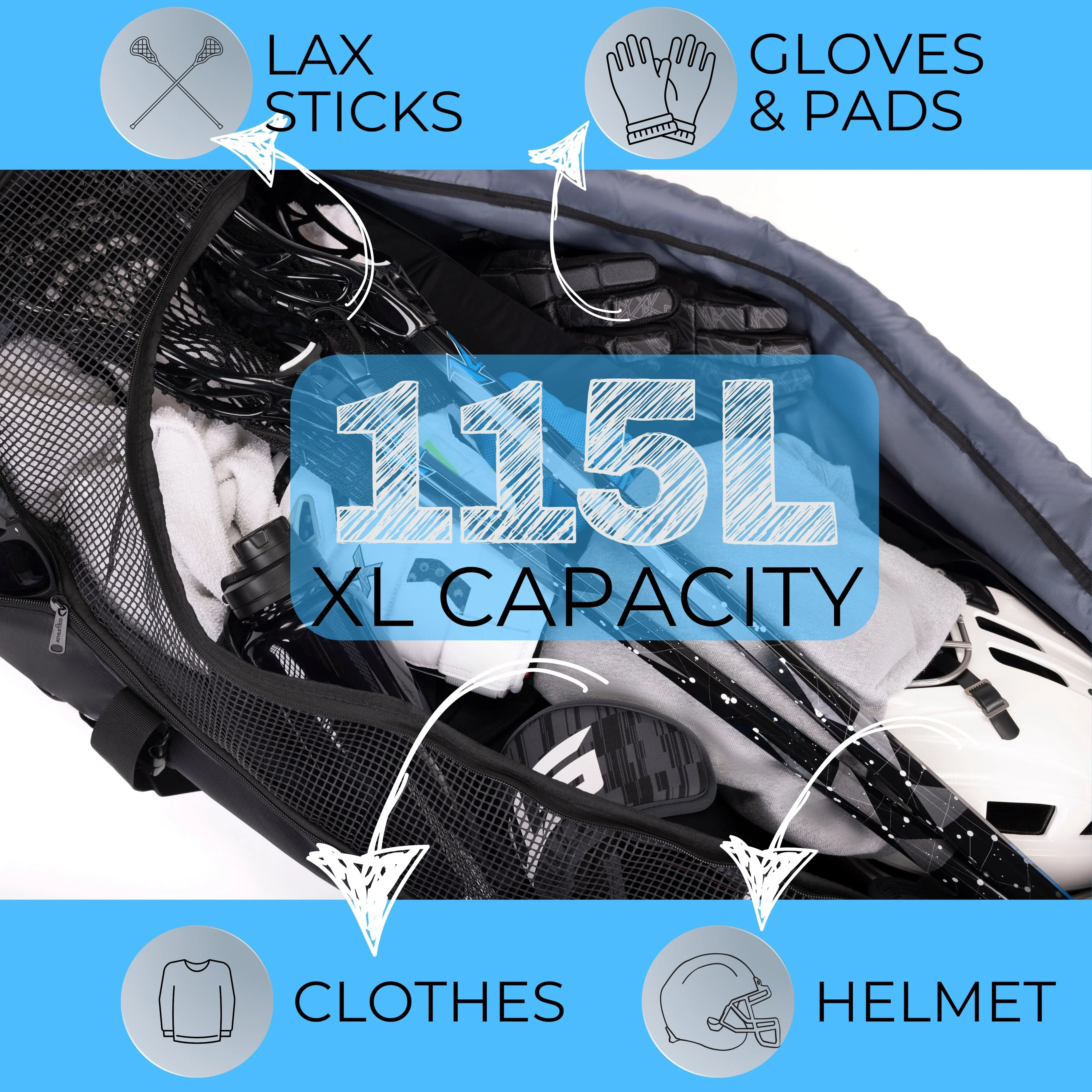 Athletico Field Lacrosse Duffle - Image 5
