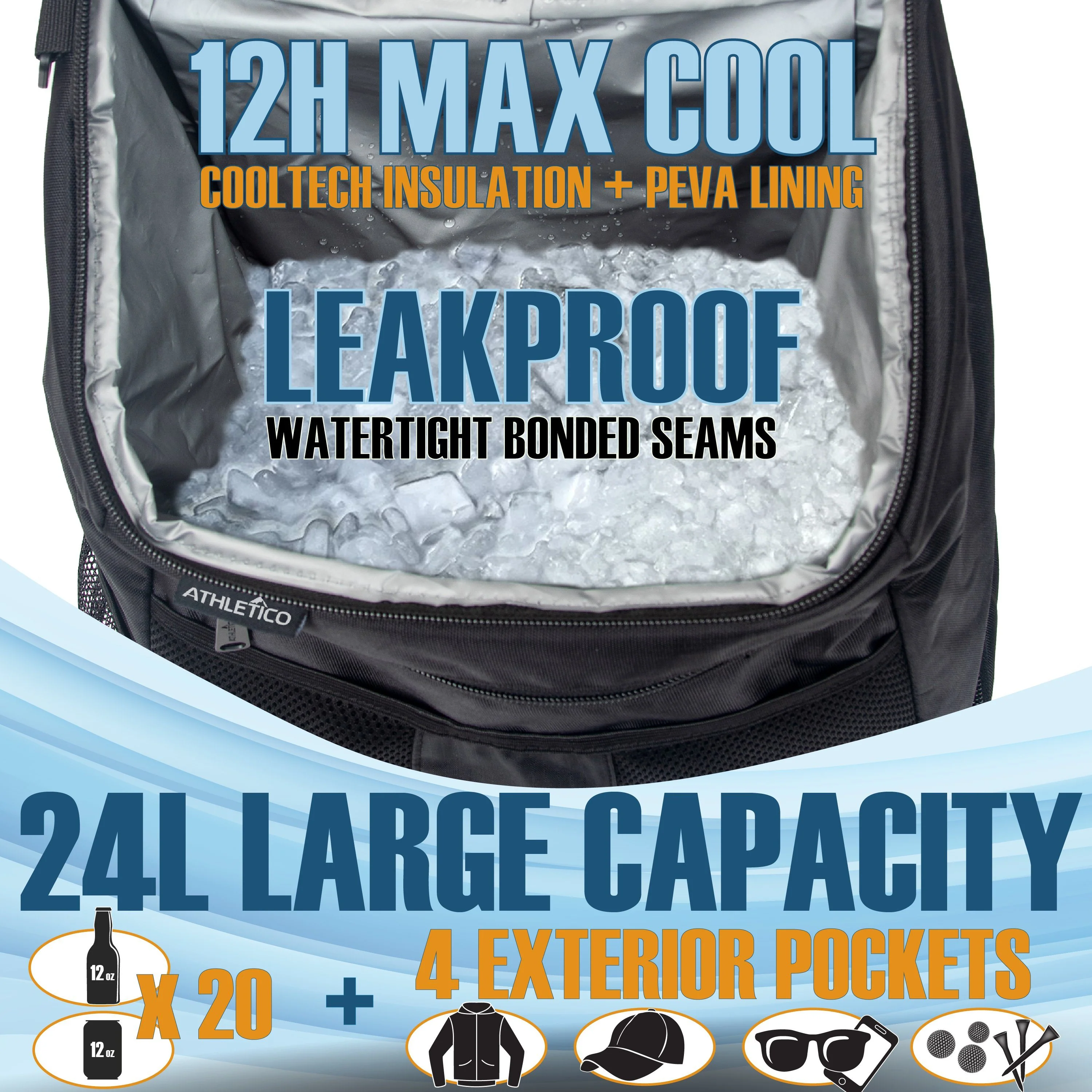 Athletico Golf Cooler Backpack - Image 3