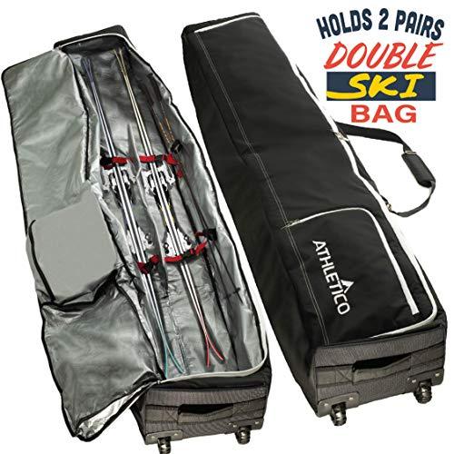 Athletico Rolling Double Ski Bag - Image 11